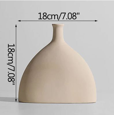 White Nordic Vase. Minimalist Flower Vase. Chic Home Decor Idea. WickedYo